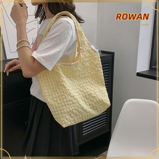 ROWANS กระเป๋าสะพายไหล่ กระเป๋าถือ แบบพกพา เรียบง่าย แฟชั่นฤดูร้อน สําหรับสตรี