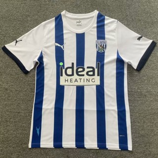 เสื้อกีฬาแขนสั้น ลายทีมชาติฟุตบอล West Bromwich Albion 23-24 ชุดเหย้า ไซซ์ S-XXL แบบแห้งเร็ว สําหรับผู้ชาย