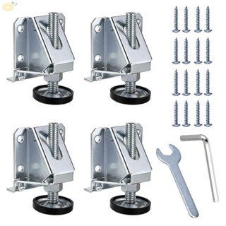 【VARSTR】Leveling Feet Silver Workbench 2000 Pounds 4Pcs Accessories Adjustable