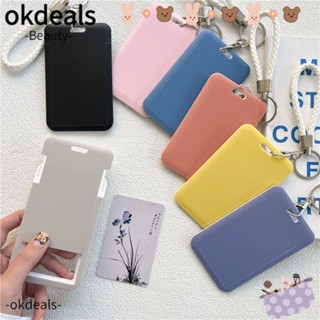 Okdeals ที่ใส่นามบัตร บัตรประจําตัวประชาชน ป้ายธนาคาร สําหรับผู้ชายและผู้หญิง