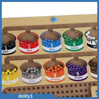 [Dolity1] บอร์ดไม้เขาวงกต นับเลข สีสันสดใส ของเล่นเสริมการเรียนรู้ สําหรับเด็กก่อนวัยเรียน