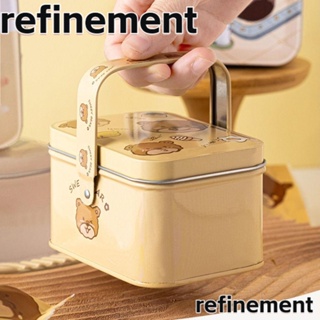 REFINEMENT กระปุกดีบุกอลูมิเนียม 5 แบบ โลหะ ขนาดเล็ก สําหรับใส่เครื่องสําอาง