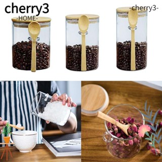 Cherry3 ขวดโหลแก้ว กันรั่วซึม สําหรับใส่กาแฟ ข้าวโอ๊ต