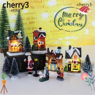 Cherry3 ใหม่ ฉากคริสต์มาสเรซิ่น ขนาดเล็ก ของขวัญคริสต์มาส