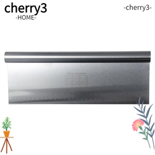 CHERRY3 ไม้บรรทัดสเตนเลส อเนกประสงค์ สําหรับขูดพาสต้า แป้งโดว์