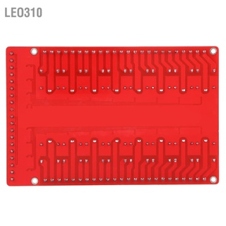 Leo310 Isolated Type 16 Channel Relay Module Board Interface ทริกเกอร์ระดับสูง / ต่ำ DC 5/12 24V