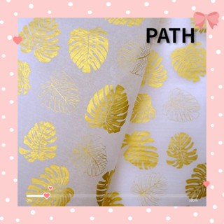 Path ถุงกระดาษทิชชู่ สีทอง สีขาว 50 ซม.*75 ซม. สําหรับห่อของขวัญ