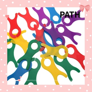 PATH กระสวยด้ายพลาสติก ขนาดใหญ่ สีแดง สีฟ้า สีเหลือง สีม่วง สีเขียว สําหรับเย็บผ้า แฮนด์เมด งานฝีมือ คนรัก