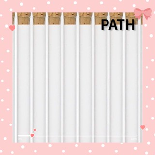 PATH หลอดทดลองวิทยาศาสตร์ แบบใส พร้อมจุกไม้คอร์ก 23 มล. 16x150 มม. 10 ชิ้น