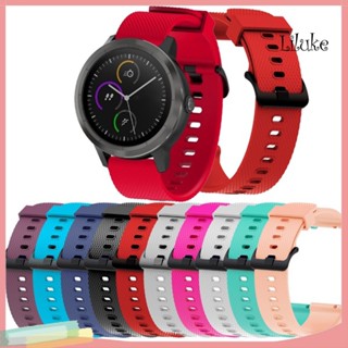 Lk-- สายนาฬิกาข้อมือซิลิโคน 20 มม. แบบเปลี่ยน สําหรับ Garmin Vivoactive3 Vivomove HR