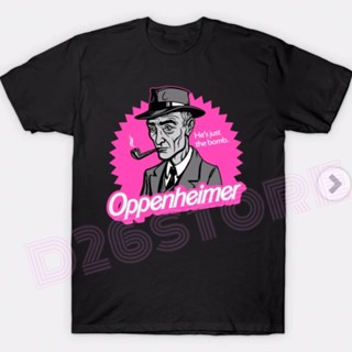 【2023】Oppenheimer x Barbie Film Oppenheimer Hes just the bomb Christopher Nolan Movie Tshirt Unisex