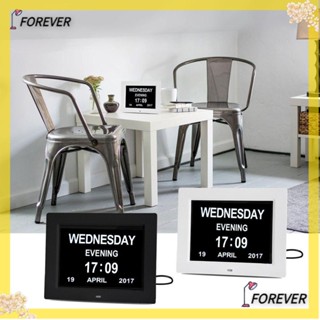 Forever นาฬิกาปลุกดิจิทัล หน้าจอ LED ขนาดใหญ่ แสดงปฏิทิน สําหรับตกแต่งบ้าน