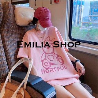 EMILIA SHOP  เสื้อยืด ครอป เสื้อยืดผู้หญิง  Chic High quality fashion สวยงาม A99J20Z 36Z230909