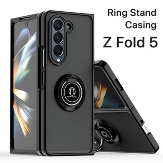 เคส Samsung Z Fold 5 Fold 4 Fold 3 หรา ที่วางแหวนอะครีลิคแบบแข็ง เคส กันกระแทก รองรับรถ ที่วางแม่เหล็ก ที่วางโทรศัพท์ ขาตั้งนิ้ว ปกป้องกล้อง