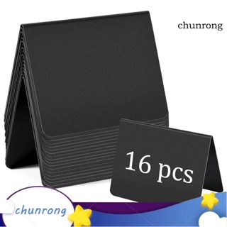 Chunrong ป้ายชอล์กบอร์ด ขนาดเล็ก รูปตัว V สองด้าน 16 ชิ้น