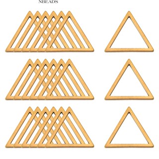 แหวนสเตนเลส 304 ทรงสามเหลี่ยม ขนาด 13.5x12x0.8 มม. สีทอง 10 ชิ้น