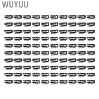 Wuyuu 100pcs Hair Extension Clips Multipurpose 38mm 10  Wig for Extensions DIY Black Stying Tools