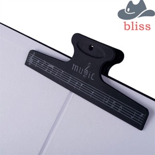 Bliss คลิปหนีบกระดาษโน๊ต ไวโอลิน สีดํา อุปกรณ์เสริม สําหรับกีตาร์ เครื่องเขียน เปียโน