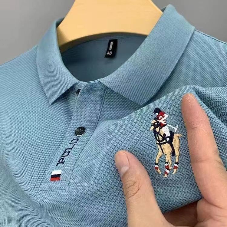 เสื้อโปโลผู้ชายแขนสั้น, แฟชั่นฤดูร้อนปักเสื้อลำลองผู้ชาย