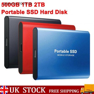 [DB] ฮาร์ดดิสก์มือถือ SSD 4TB 2TB 1TBGB Type C USB3.1 แบบพกพา [พร้อมส่ง]