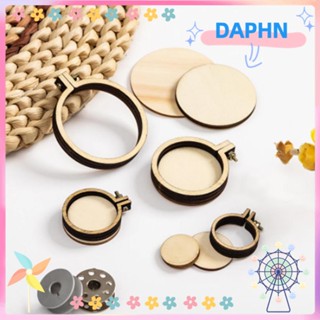 Daphs 1 ชิ้น ห่วงเย็บปักถักร้อย จี้กลม DIY มินิ