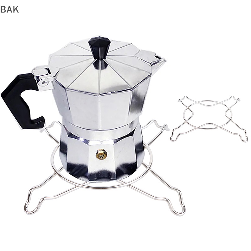 Bak ชั้นวางเตาแก๊ส หม้อต้มกาแฟ แบบเหล็ก สําหรับตั้งแคมป์ ห้องครัว 1 ชิ้น