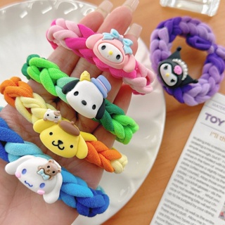 SANRIO สร้อยข้อมือ ยางรัดผม แฮนด์เมด ลายซานริโอ้ คิโรมิ เมโลดี้ ปอมปอม ปุริน DIY