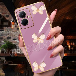 เคสโทรศัพท์มือถือ ลายผีเสื้อน่ารัก 3D สําหรับ VIVO Y78 Y27 Y02T 5G 4G 2023 VIVOY78 VIVOY27 VIVOY02T