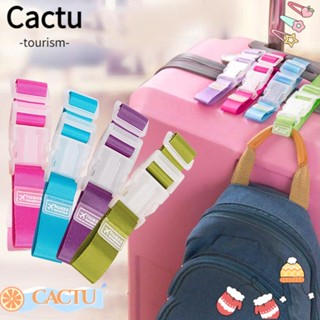 Cactu 2 ชิ้น สายรัดกระเป๋าเดินทาง ตะขอบรรจุ เข็มขัด สายรัดสัมภาระ สายรัดหัวเข็มขัด แบบแขวน