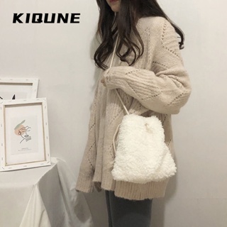 KIQUNE   กระเป๋าสะพาย ข้าง กระเป๋าผู้หญิงสะพายข้าง 2023 new  คุณภาพสูง สวยงาม High quality Unique L91TMDM 37Z230910