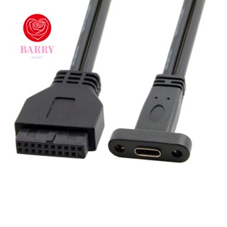 Barry สายเคเบิลต่อขยาย 19pin 15 มม. 19pin ตัวผู้ Usb-C ตัวเมีย Type C เป็น 19pin สําหรับคอมพิวเตอร์