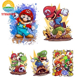 [Tyoufs.Th] ชุดปักครอสสติตช์ ผ้าฝ้าย 11CT พิมพ์ลาย Super Mario