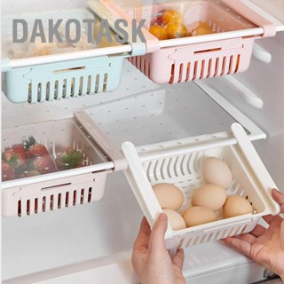  DAKOTASK ตู้เย็นลิ้นชัก ออแกไนเซอร์ พับเก็บได้ มัลติฟังก์ชั่น ประหยัดพื้นที่ กล่องเก็บของในตู้เย็น