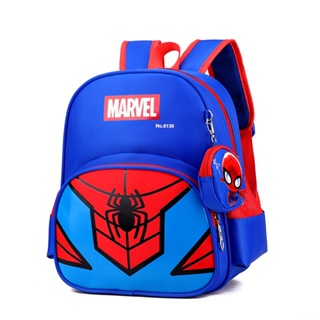 กระเป๋าเป้สะพายหลัง ลาย Marvel Pre-School Spiderman สําหรับเด็กอนุบาล 1-2-3-4 ปี