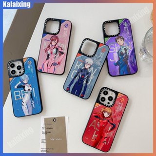 เคสโทรศัพท์มือถือแบบกระจก ลาย Ayanami Rei Ikari Shinji Asuka Langley Soryu Mari Illustrious Makinami Kaworu Nagisa สําหรับ iPhone 14 13 12 Pro Max