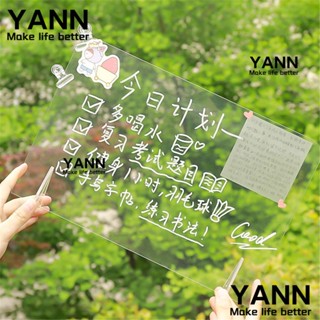 Yann1 กระดานข้อความอะคริลิค แบบตั้งโต๊ะ ลบได้