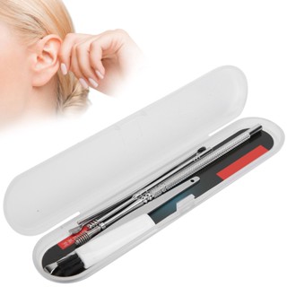 【Ear Cleaner Earpick Set】คลิกเลย อุปกรณ์เครื่องมือสแตนเลสสําหรับใช้ทําความสะอาดหูแบบพกพา