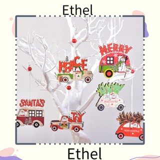 Ethel1 เครื่องประดับไม้ รูปรถยนต์ ของขวัญคริสต์มาส