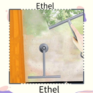 Ethel1 ที่ปัดน้ําฝนกระจก ด้ามจับยาว พร้อมที่จับซิลิโคน ที่ปาดน้ําฝักบัว ทําความสะอาดกระจก ที่ถอดออกได้ PP ที่ปัดน้ําฝนกระจกหน้าต่าง