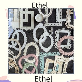 Ethel1 กรอบรูปกระดาษ ลายนูน สไตล์วินเทจ ไม่มีกาวด้านหลัง สําหรับตกแต่งสมุดภาพ DIY