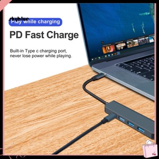 [Sy] 5-in-1 อะแดปเตอร์ฮับเชื่อมต่อข้อมูล ความเร็วสูง 5Gbps USB-C Type-C เป็น HDMI อเนกประสงค์ สําหรับ iPad Pro