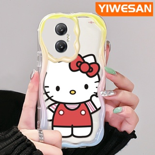 เคสโทรศัพท์มือถือแบบนิ่ม ใส กันกระแทก ลายการ์ตูนเฮลโลคิตตีน่ารัก สีครีม สําหรับ Infinix Hot 20 Hot 20i Hot 20 Play Hot 30 Hot 30i Hot 30 Play