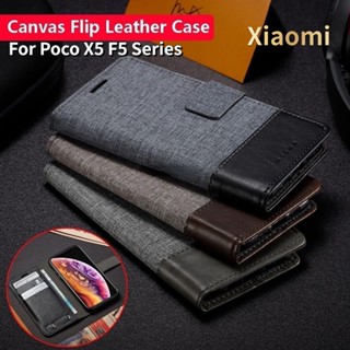 เคสโทรศัพท์มือถือหนัง ฝาพับ กันกระแทก พร้อมช่องใส่บัตร สําหรับ Xiaomi Poco F5 X5 Pro F5Pro X5Pro PocoF 5 PocoF 5Pro PocoF5Pro PocoX5Pro 5G 2023