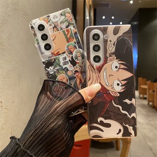 เคสโทรศัพท์มือถือ PC แข็ง กันกระแทก ลายการ์ตูนลูฟี่โซโร สําหรับ Samsung galaxy z FOLD5 fold 4 3 2 galaxy z Flip5 flip4 flip 3 2