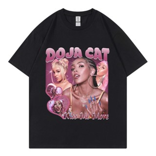 เสื้อยืดแขนสั้น พิมพ์ลาย DOJA CAT RnB Rap สไตล์ฮิปฮอป ฮาราจูกุ โอเวอร์ไซซ์ แฟชั่นฤดูร้อน สําหรับผู้ชาย และผู้หญิง 2023