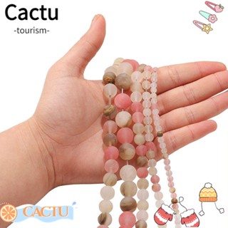 Cactu ลูกปัดสเปเซอร์ ทรงกลม ลายแตงโม สําหรับทําสร้อยข้อมือ DIY