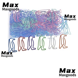 Maxg ที่คั่นหนังสือ คลิปหนีบกระดาษ รูปเพนกวินน่ารัก 6 สี อุปกรณ์เสริม สําหรับบ้าน สํานักงาน