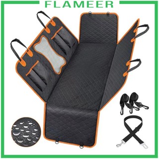 [Flameer] เปลที่นั่งสัตว์เลี้ยง กันลื่น พร้อมตาข่ายติดหน้าต่างรถยนต์ สําหรับสุนัข