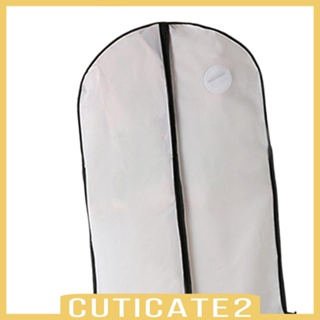 [Cuticate2] กระเป๋าเก็บเสื้อผ้า เสื้อคลุมยาว พับได้ กันฝุ่น สําหรับเสื้อแจ็กเก็ต เสื้อทักซิโด้ ทักซิโด้