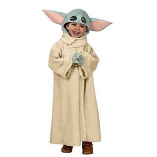 ชุดคอสเพลย์เอเลี่ยน Star Wars baby yoda yoda baby Jedi Master สําหรับเด็ก (แถมหมวก)